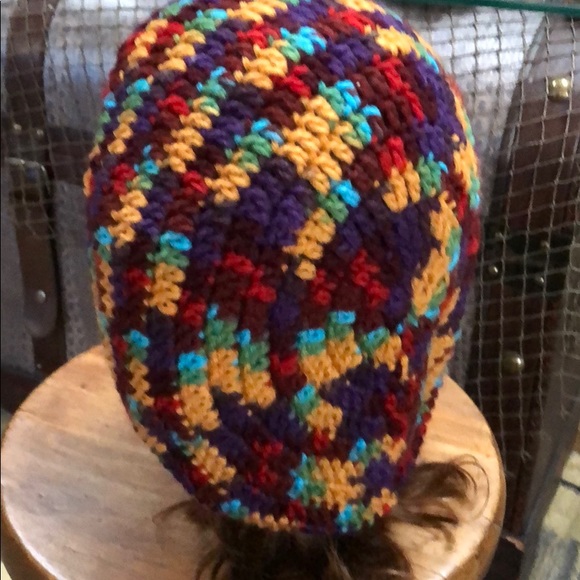Boho slouchy winter hat New hand crochet by me - Picture 2 of 5